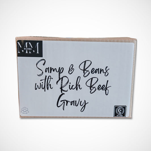 Samp & Beans in Rich Beef Gravy – Meal in a Box